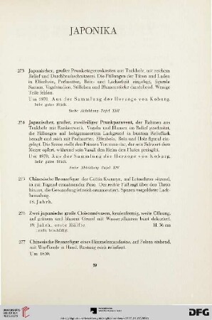 Japonika (Nr. 273-291)
