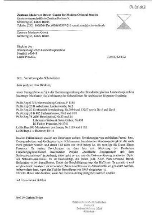 Verkürzung von Schutzfristen