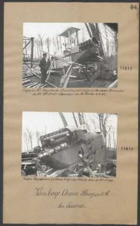 "Vickers"-Doppeldecker (2-Sitzer), 8 Zylinder "Wolsley"-Motor, 150 PS, Nr. 1919
