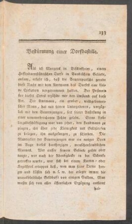 Bestürmung einer Dorfbastille.