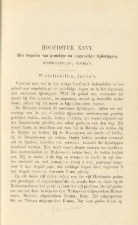 Hoofdstuk XXVI. Het bepalen van gunstige en ongunstige tijdstippen