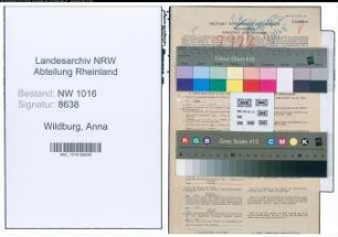 Entnazifizierung Anna Wildburg , geb. 28.11.1902 ()