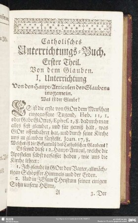 Catholisches Unterrichtungs-Buch