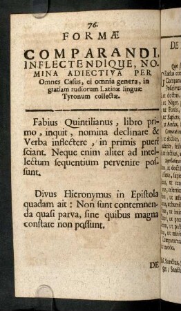 76, Formae Comparandi, Inflectendique, Nomina ...