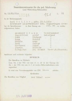 Hiller, Karl