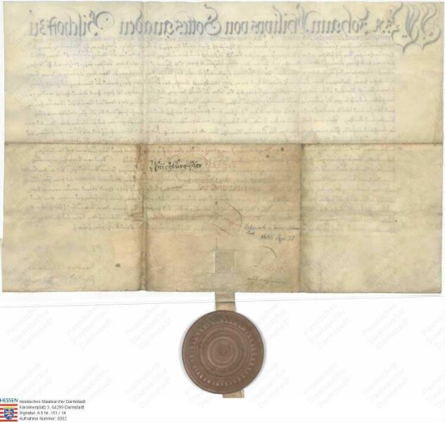 von Heusenstamm: Bischof Johann Philipp von Würzburg