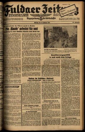Ausgabe vom Montag, den 10. Februar 1941.