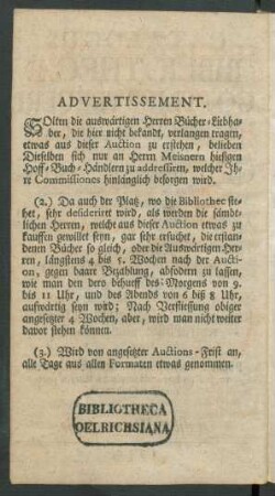 Advertissement