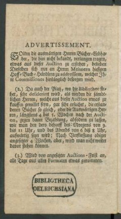 Advertissement