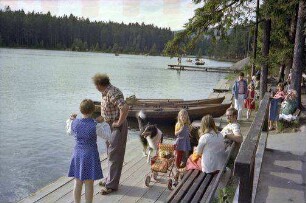 Fichtelsee: Bootssteg am Fichtelsee