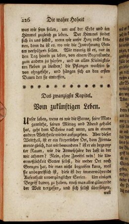 Das zwanzigste Kapitel. Vom zukünftigen Leben