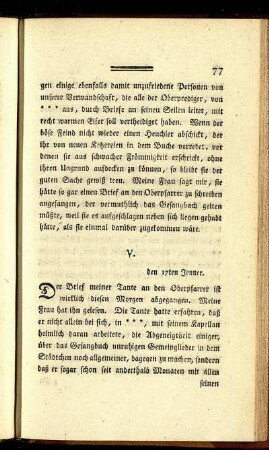 V. den 17ten Jenner.