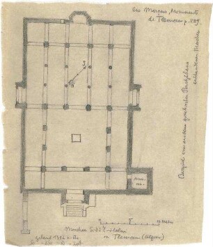 Thiersch, August ; Varia - Moschee (Grundriss)