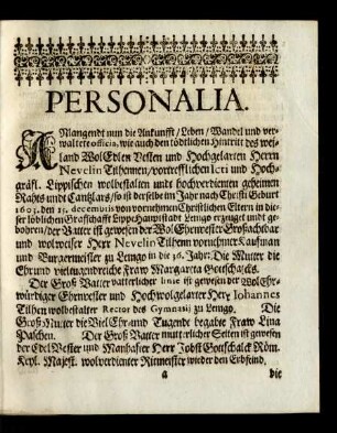 Personalia.