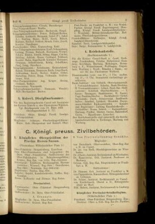 Königl. preuss. Zivilbehörden