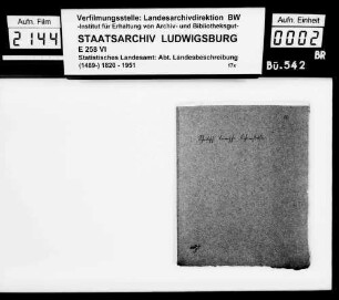 Kollektaneen des Rechtskonsulenten [Karl] von Alberti [aus Künzelsau] zur Bildungs- und Besitzgeschichte von Städten, Burgen und Adelsgeschlechtern in Bayerisch-Schwaben, auch Franken