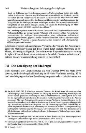 164-169, 7.8 Die Erledigung der Maßregel