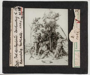 Albrecht Dürer: Tod des Orpheus, Zeichnung, 1494. Hamburg Kunsthalle