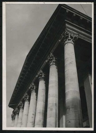Nationaltheater, München Wiederaufbau: Ansicht Portikus / Haupteingang