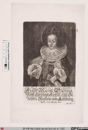 Bildnis Maria Sabina Kreß (von Kressenstein), geb. Rieter von Kornburg