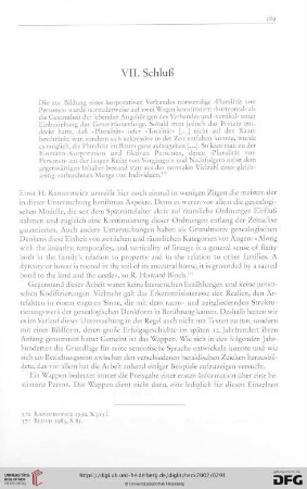 VII. Schluß