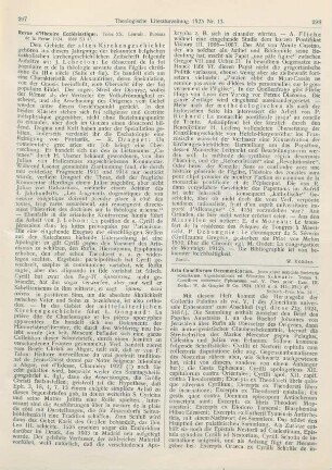298-300 [Rezension] Schwartz, Eduardus, Acta Conciliorum Oecumenicorum. Tom. I: Vol. 5, Fasc. III