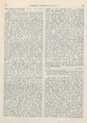 298-300 [Rezension] Schwartz, Eduardus, Acta Conciliorum Oecumenicorum. Tom. I: Vol. 5, Fasc. III