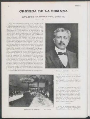[Fotografía de] Banquete al Sr. Marshall