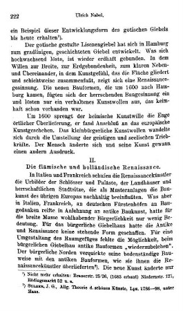 II. Die flämische und holländische Renaissance.