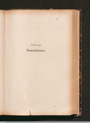 Anhang: Stammbäume
