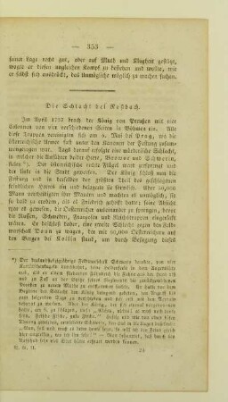 Die Schlacht bei Roßbach