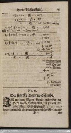 No. 38. Der starcke Bauren-Glaube