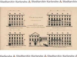 Beichel, Friedrich. Rathaus-Brücke. Entwurf zu einer Verbindungsbrücke zwischen dem Rathaus und dem Haus Karl-Friedrich-Straße 8