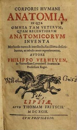 Corporis humani anatomia : in qua omnia tam veterum quam recentiorum inventa ... repraesentantur