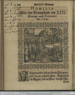 Homilia Uber das Evangelium am XIII. Sontage nach Trinitatis, Luc. 10. Cap.