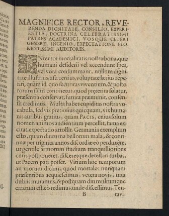 B1r-F4r, Magnifice Rector, Reverenda Dignitate, ...