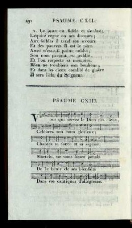 Psaume CXIII.