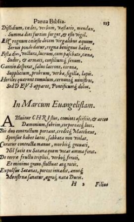 In Marcum Evangelistam.
