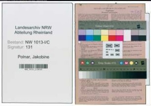 Entnazifizierung Jakobine Polnar , geb. 27.10.1908 ()