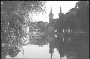 Stargard. Am Mühlteich mit Mühltor