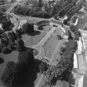 Orangerie am westlichen Abschluss des Küchengartens in Gera : Blickrichtung Südwesten