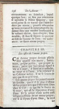 Chapitre III. Des effets de l'amour propre.
