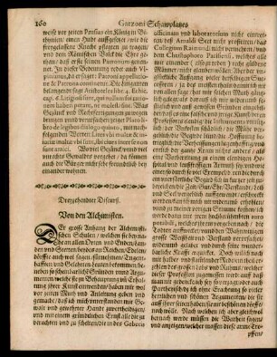 Dreyzehendter Discurß. Von den Alchimisten.