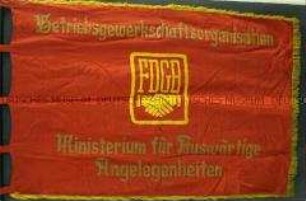 Auszeichnungsfahne des Freien Deutschen Gewerkschaftsbundes (FDGB)