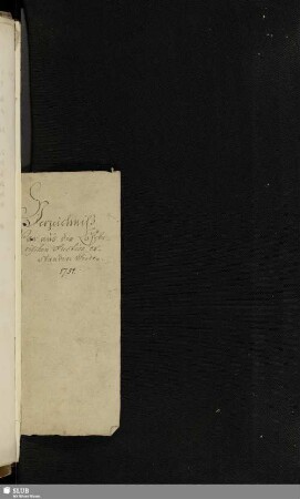 Verzeichniß was aus der Löscherischen Auction erstanden worden. 1751.