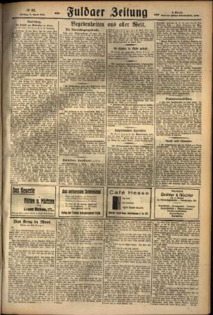 Zweite Ausgabe vom Freitag, den 06. April 1928.