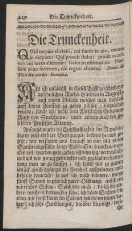 Die Trunckenheit