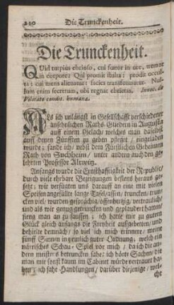 Die Trunckenheit