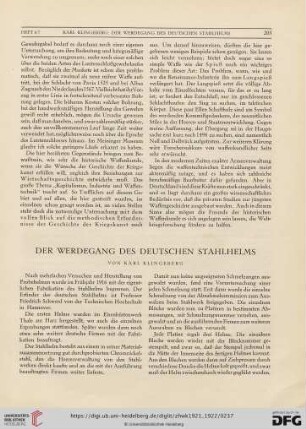Der Werdegang des deutschen Stahlhelms