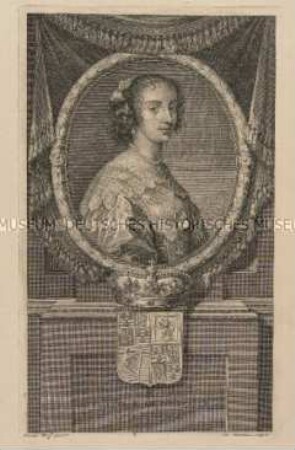 Porträt Henriette Marie von Frankreich, Gattin des Königs Karl I. von England